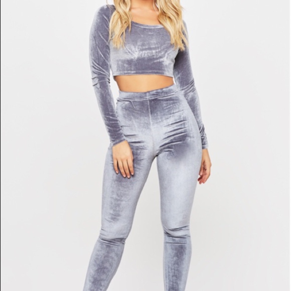 HoneyBum Velvet Matching Set
